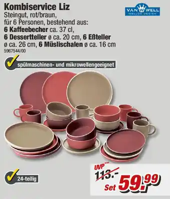 Poco VANWELL Kombiservice Liz 24-teilig Angebot