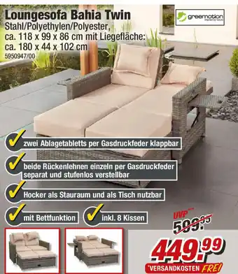Poco Greemotion Loungesofa Bahia Twin Angebot