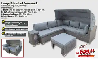 Poco Lounge-Sofaset mit Sonnendach Angebot