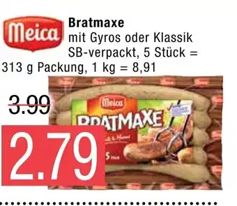 Marktkauf Meica Bratmaxe mit Gyros oder Klassik 313 g Angebot