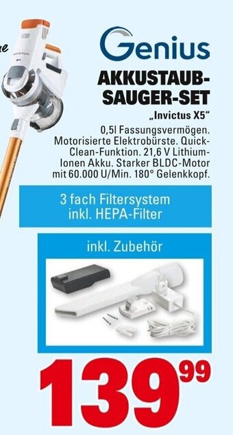 Marktkauf Genius Akkustaubsauger Set Angebot