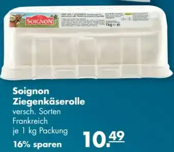 Handelshof Soignon Ziegenkäserolle 1 kg Packung Angebot