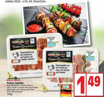 Edeka Bauern Gut Puten-spieße Angebot