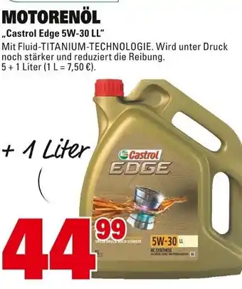 Marktkauf Motorenöl Castrol Edge 5W - 30 LL 1 L Angebot