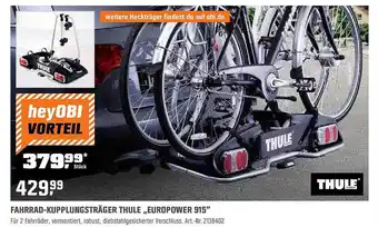 OBI Fahrrad-kupplungsträger Thule „europower 915“ Angebot