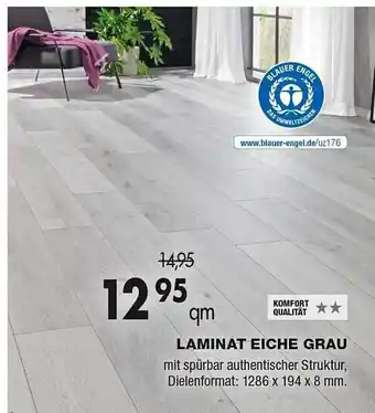 TTL Laminat Eiche Grau Angebot
