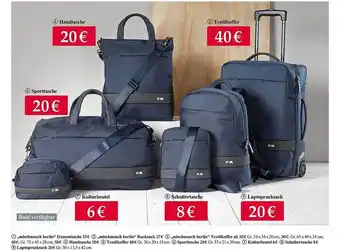 Woolworth Handtasche, Sporttasche, Textilkoffer, Kulturbeutel, Schultertasche Oder Laptoprucksack Angebot