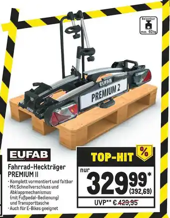 METRO Eufab Fahrrad-heckträger Premium II Angebot