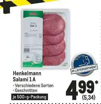 METRO Henkelmann Salami 1 A Angebot