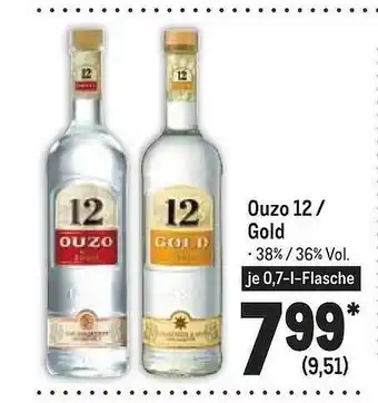 METRO Ouzo 12 Oder Gold Angebot