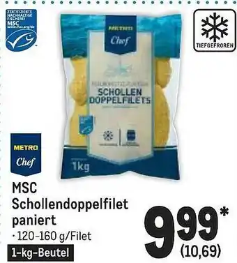 METRO Metro Chef Msc Schollendoppelfilet Paniert Angebot