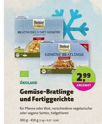 Aleco Biomarkt ökoland Gemüse-bratlinge Und Fertiggerichte Angebot