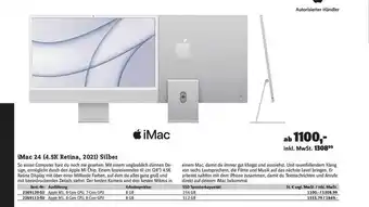 Conrad Imac 24 (4.5k Retina, 2021) Silber Angebot