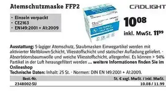 Conrad Atemschutzmaske Ffp2 Crdlight Angebot