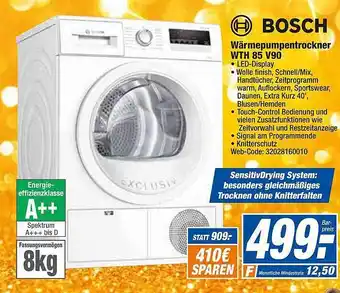 HEM Expert Bosch Wärmepumpentrockner Wth 85 V90 Angebot