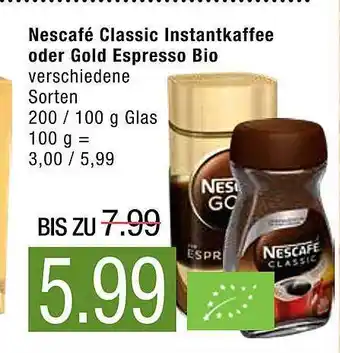 Marktkauf Nescafé Classic Instantkaffee Oder Gold Espresso Bio Angebot