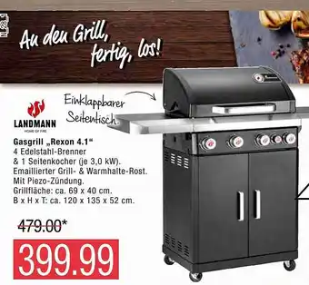 Marktkauf Landmann Gasgrill „rexon 4.1“ Angebot