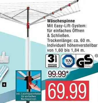 Marktkauf Wäschespinne Angebot