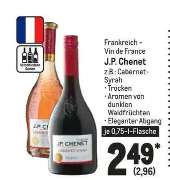 METRO Vin De France J.p. Chenet Angebot