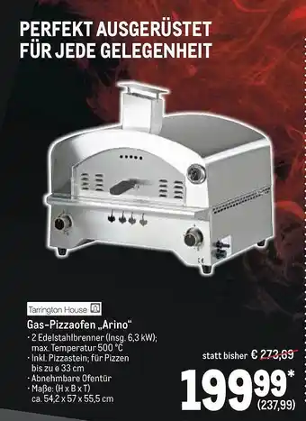 METRO Tarrington House Gas-pizzaofen „arino“ Angebot