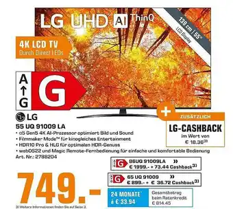 Saturn Lg 55 Uq 91009 La Uhd 4k Angebot