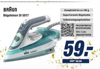 Expert Bening Braun Bügeleisen Si 5017 Angebot