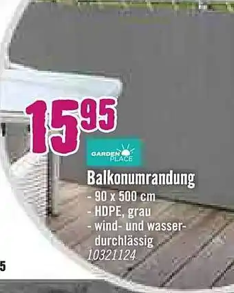 Hornbach Balkonumrandung Garden Place Angebot