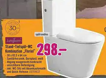 Hornbach Stand-tiefspül-wc Kombination Floriel Jungborn Angebot