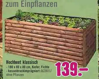 Hornbach Hochbeet Klassisch Angebot