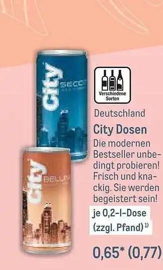 METRO City Dosen Angebot