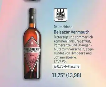 METRO Belsazar Vermouth Angebot