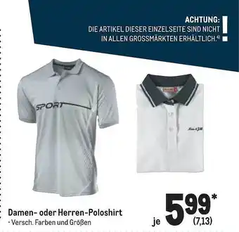 METRO Damen-oder Herren-ploshirt Angebot