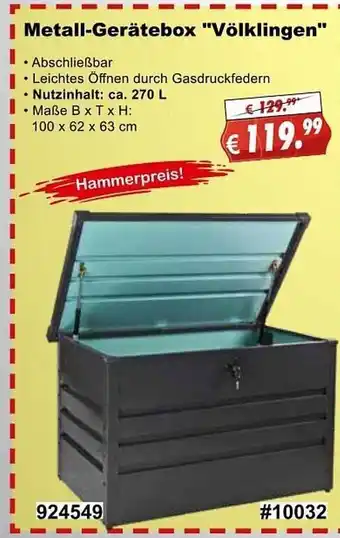 Stabilo Fachmarkt Metall-gerätebox „völklingen“ Angebot