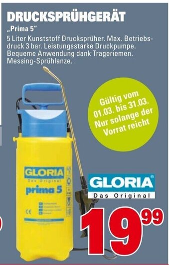 Marktkauf Drucksprühgerät Angebot