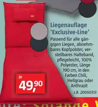 Bauhaus Liegenauflage 'exclusive-line' Angebot