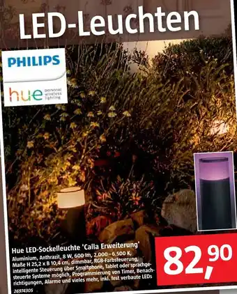 Bauhaus Philips hue led-sockelleuchte 'calla erweiterung' Angebot