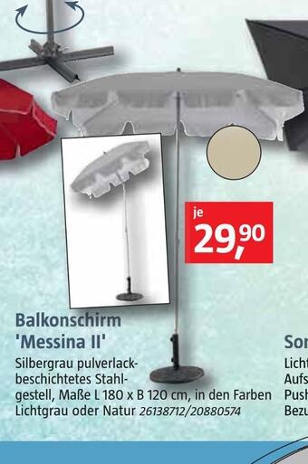 Bauhaus Balkonschirm 'messina ii' Angebot