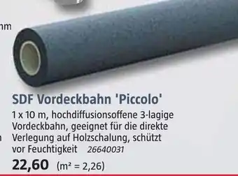 Bauhaus Sdf vordeckbahn 'piccolo' Angebot