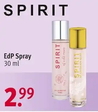 Rossmann Spirit edp spray Angebot