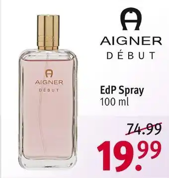 Rossmann Aigner debut edp spray Angebot