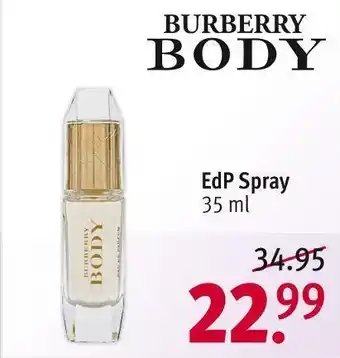 Rossmann Burberry body edp spray Angebot