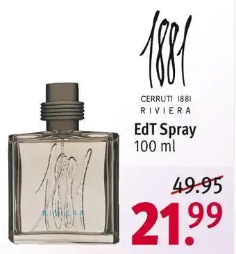 Rossmann Cerruti 1881 rivera edt spray Angebot