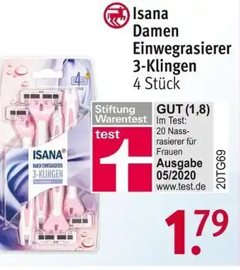 Rossmann Isana damen einwegrasierer 3-klingen Angebot