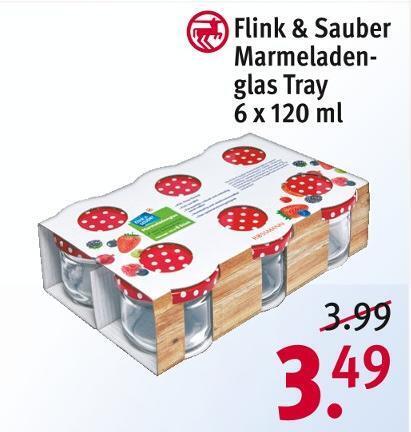 Flink & sauber marmeladenglas tray Angebot bei Rossmann