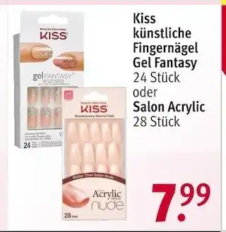 Rossmann Kiss künstliche fingernägel gel fantasy oder salon acrylic Angebot