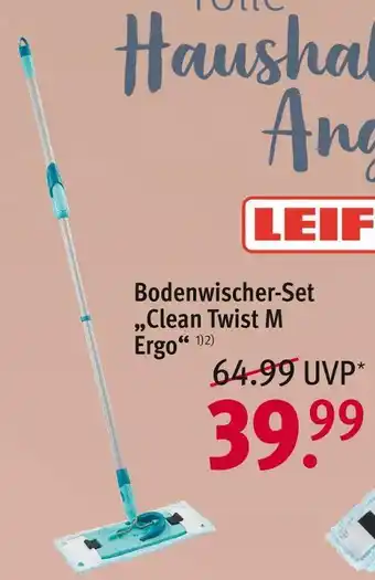 Rossmann Leifheit bodenwischer-set „clean twist m ergo“ Angebot