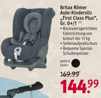 Rossmann Britax römer auto-kindersitz „first class plus“ Angebot