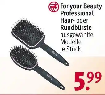 Rossmann For your beauty professional haar- oder rundbürste Angebot