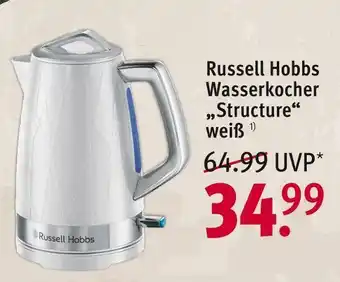 Rossmann Russell hobbs wasserkocher „structure“ Angebot