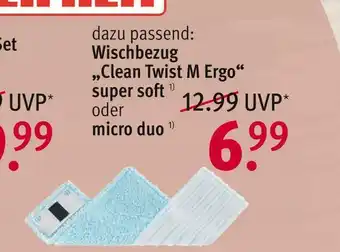 Rossmann Leifheit wischbezug „clean twist m ergo“ Angebot